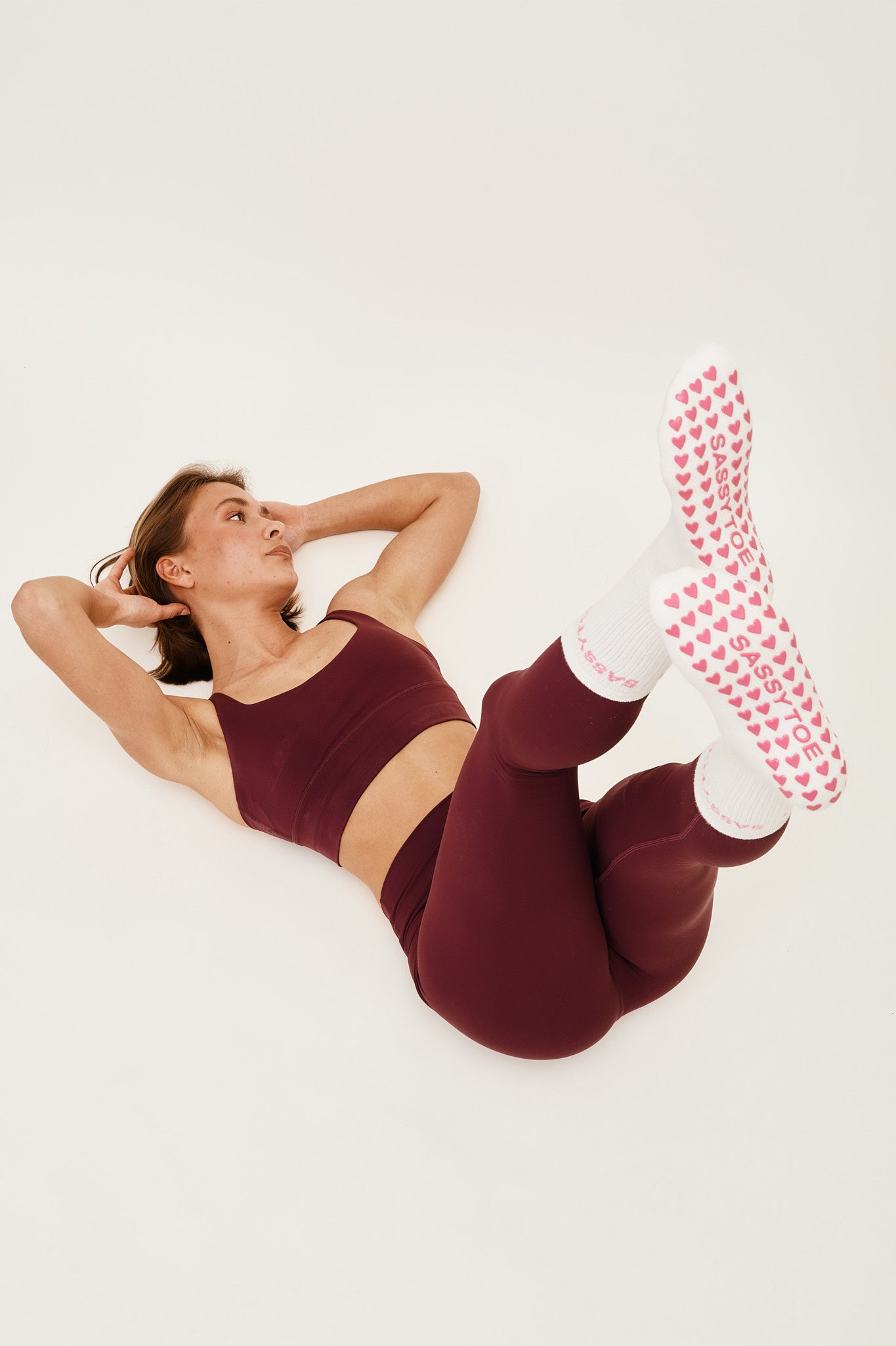 Blush Grip Socks
